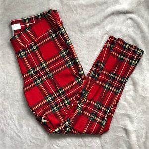 Red Plaid Old Navy Stevie Pants